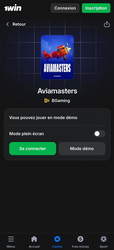 1win Android - capture d'écran 2